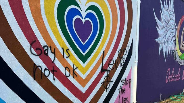 Two murals in Downtown Orlando vandalized with anti-LGBTQ messages