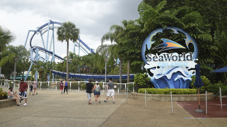 SKYFOX Drone Zone: Mako roller coaster at SeaWorld Orlando