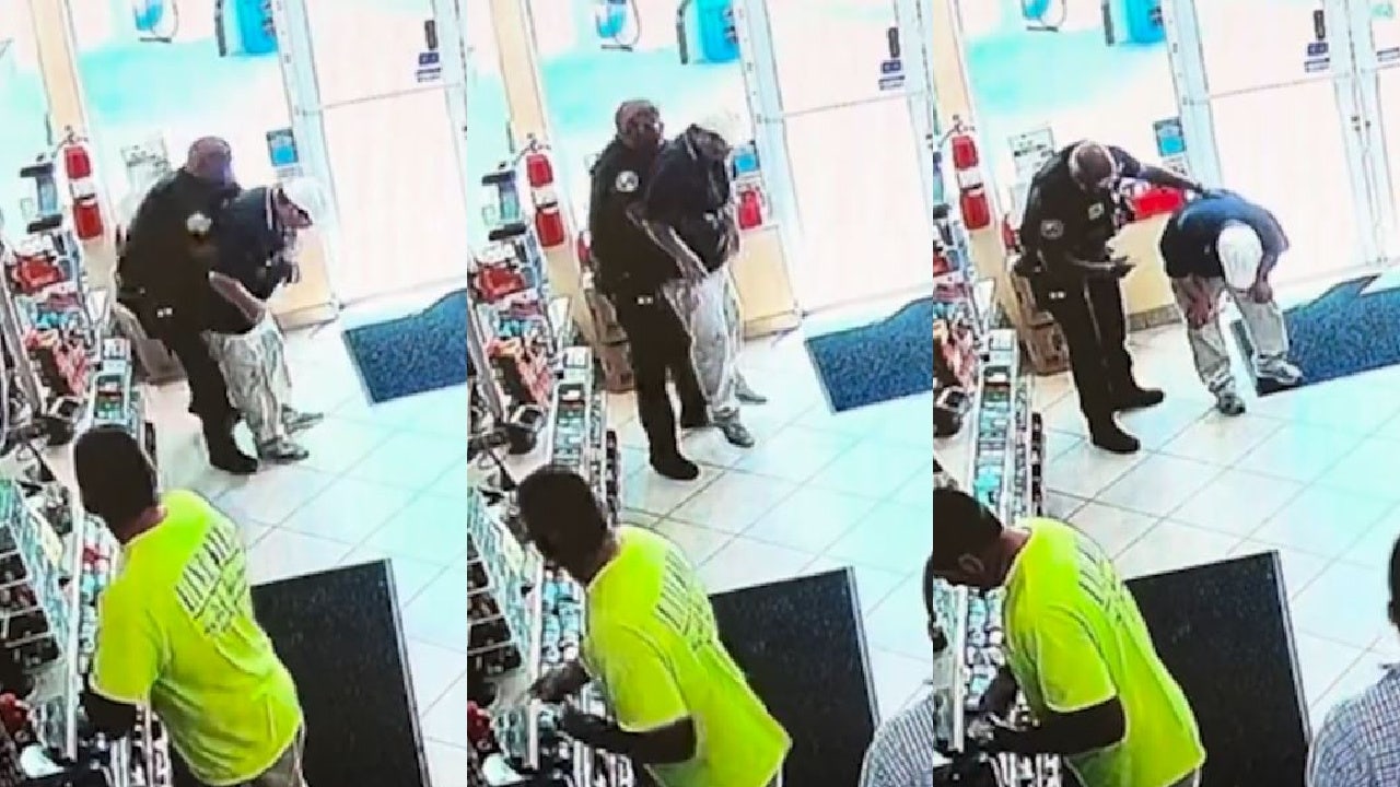 Florida police officer saves choking man's life in heroic act caught on