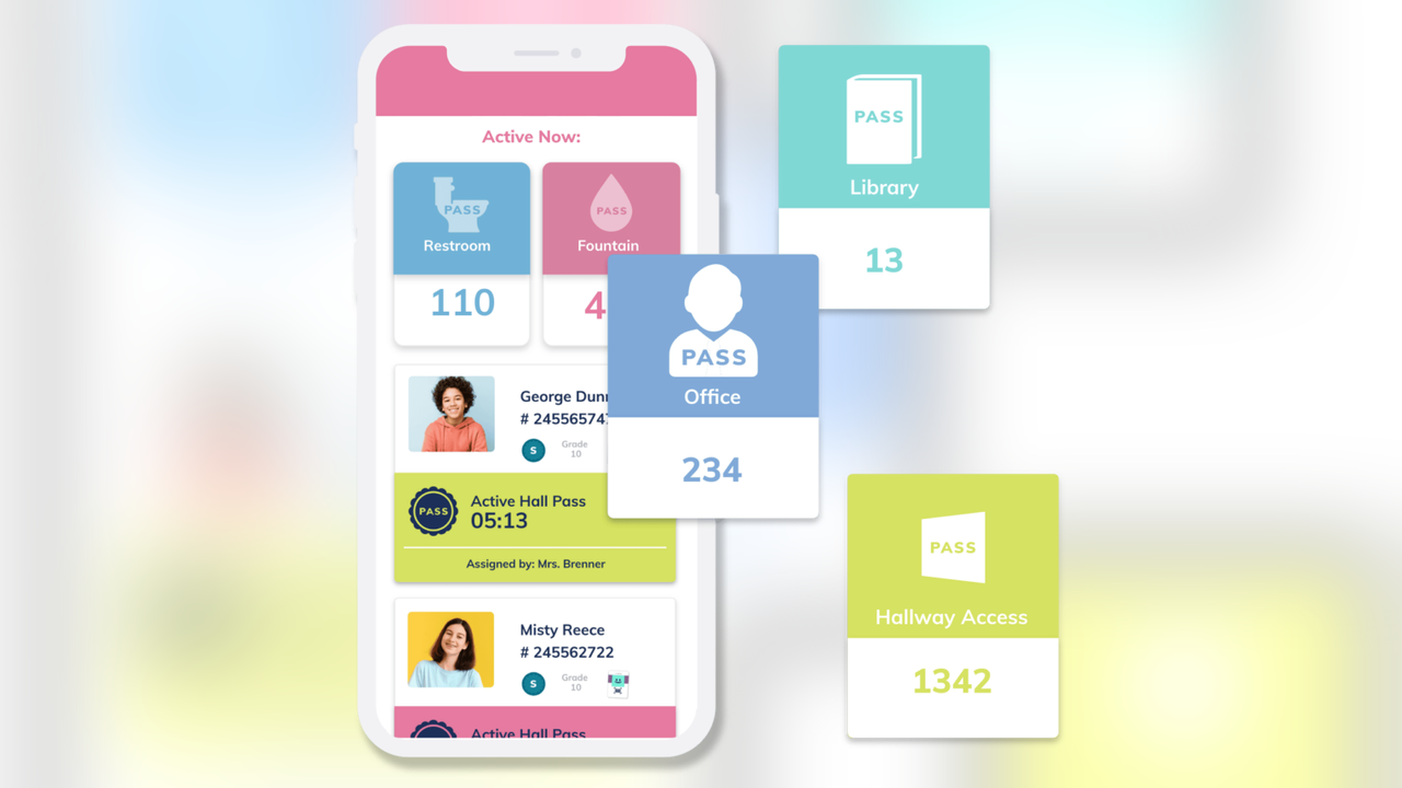 the lanyards, notes! New app works as digital hall pass in