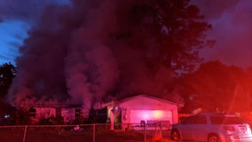 1 dead in massive house fire in Titusville, firefighters say
