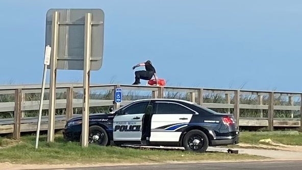 Flagler Beach police officer credited with helping rescue two struggling swimmers