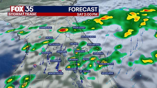 Orlando weather: Soggy weekend weather with on and off showers