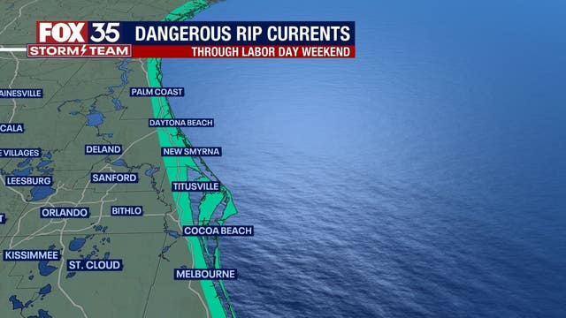 Orlando weather: Rip current risk remains high due to remnants of Idalia