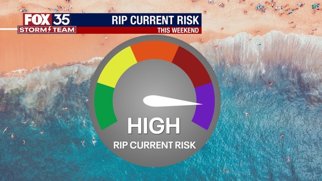 Dangerous rip current conditions expected at all Central Florida beaches this Labor Day weekend