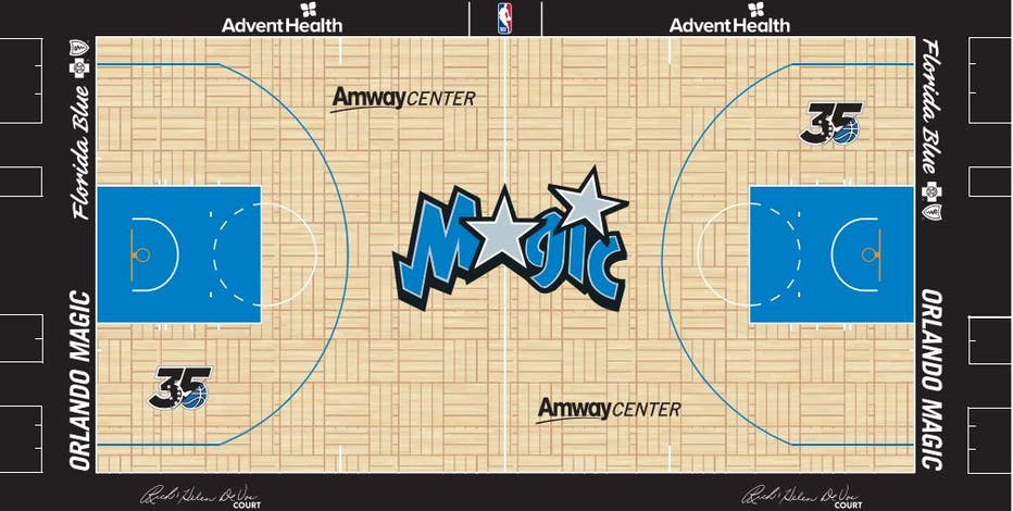 Orlando Magic unveil new court designs - Orlando Pinstriped Post
