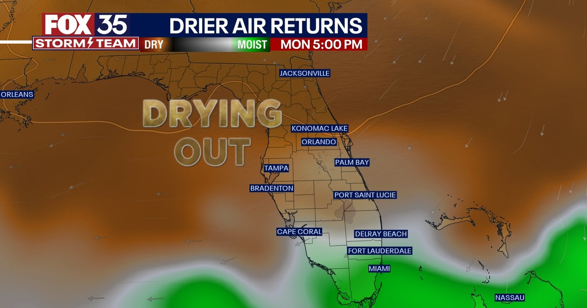 Orlando weather: Central Florida to begin drying out after heavy rain ...