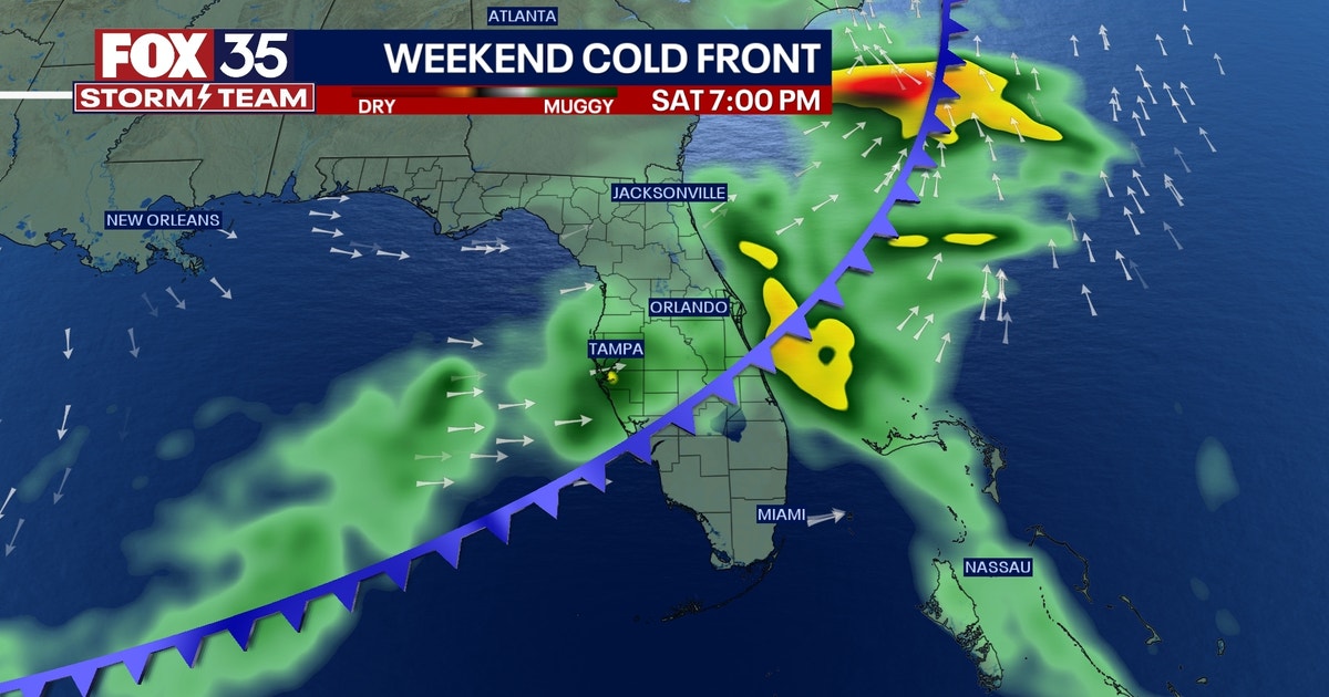 Another cold front to drop morning temps to the 50s in Central Florida ...