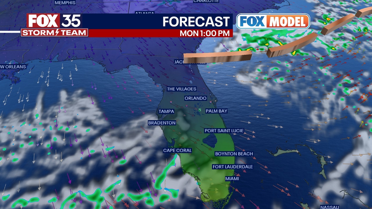 Orlando weather Drier and cooler air moves in Sunday Orlando weather Drier and cooler air moves in Sunday