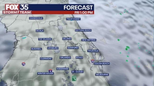 Orlando weather: Passing showers possible across Central Florida on Friday but mostly dry, cloudy