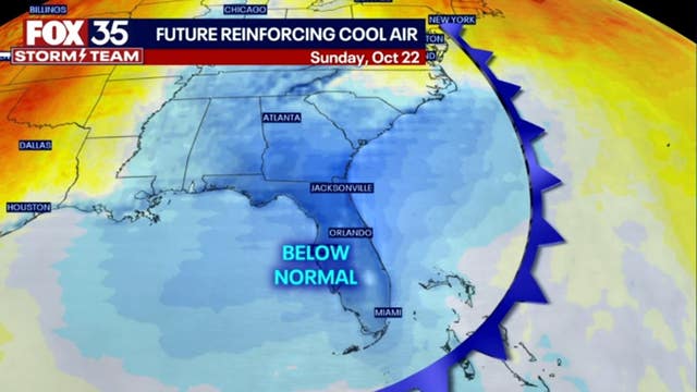 Cooler weather dips morning temperatures in the 50s across Central Florida