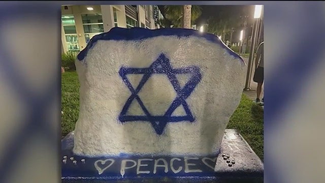 Student spirit rock paintings causing controversy at Florida university
