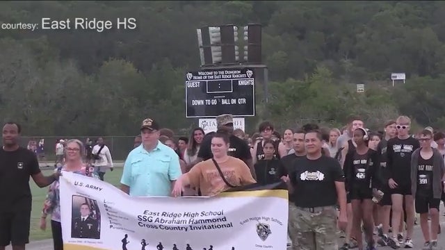 Florida high school cross country runners race for fallen soldier killed in motorcycle accident