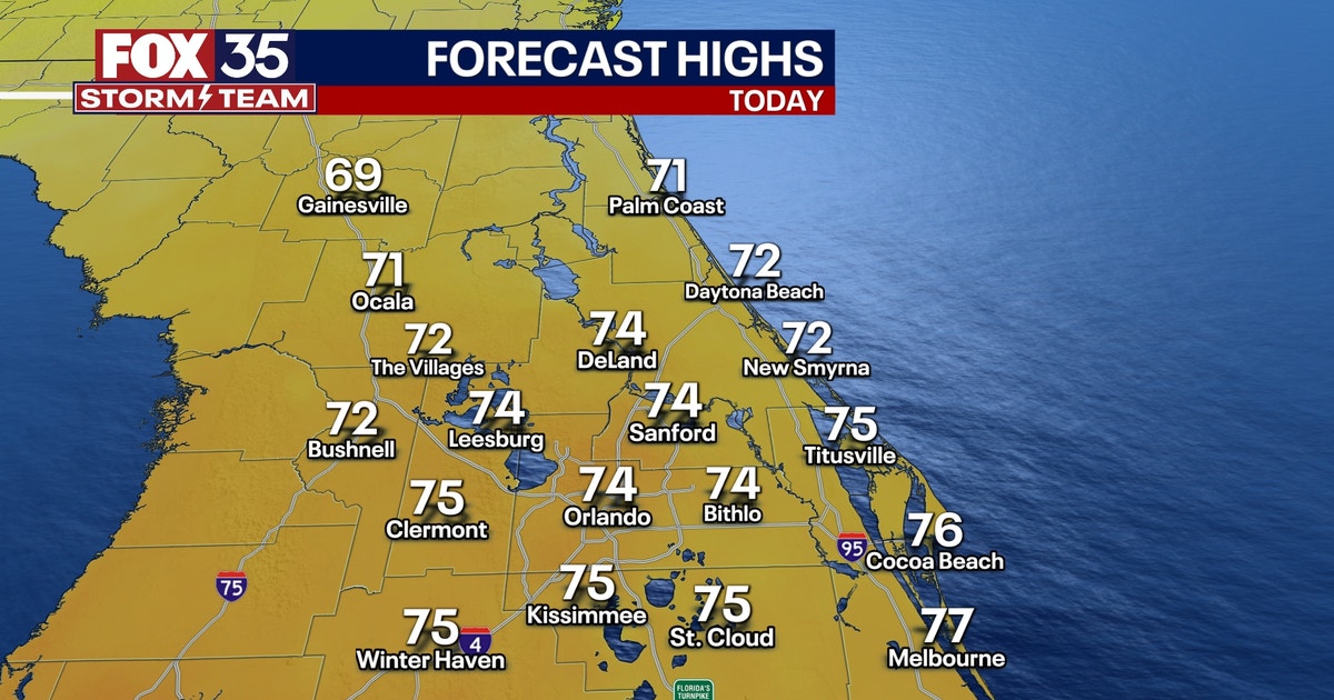 Orlando weather: Another chilly start to the day in Central Florida but ...