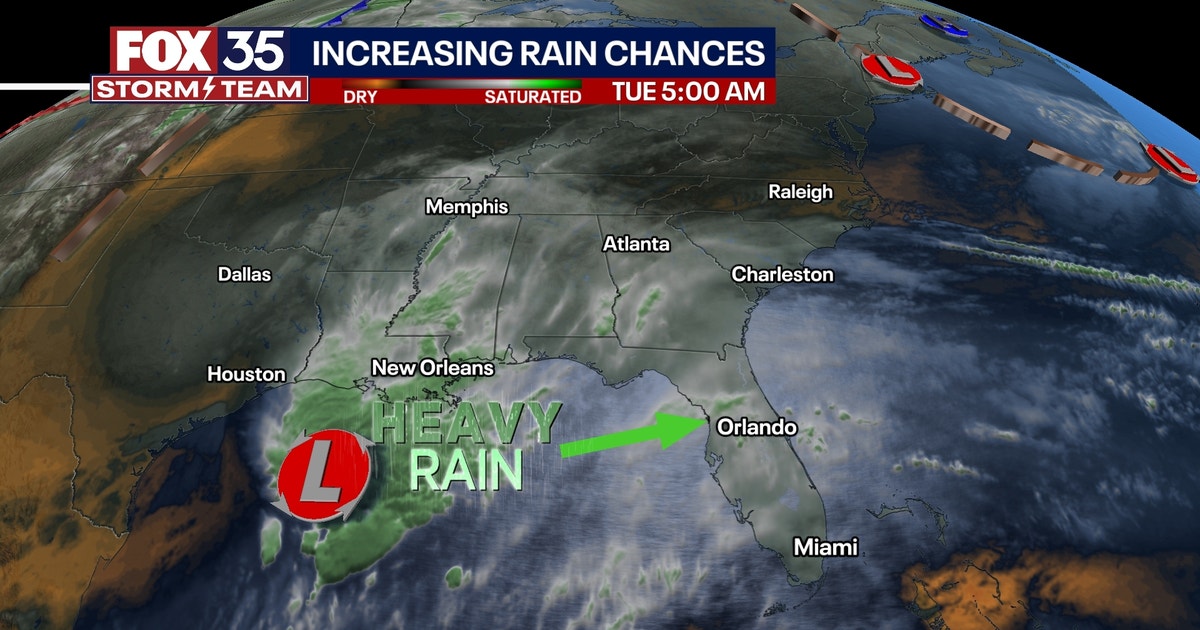 System in Gulf of Mexico to bring Florida bring heavy rain, gusty winds ...