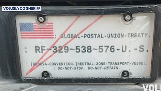 'Sovereign citizens' arrested after traffic stop for strange license plate in Volusia County