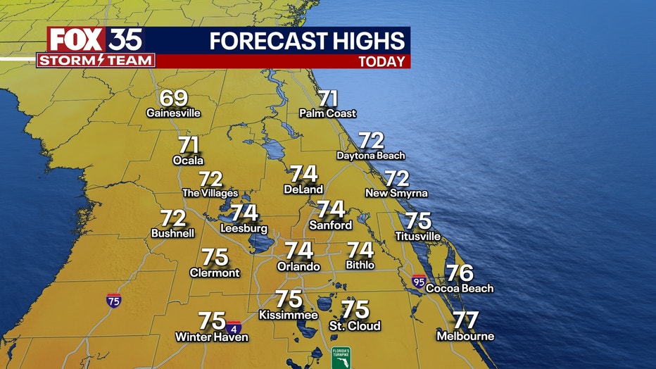 Orlando weather Another chilly start to the day in Central