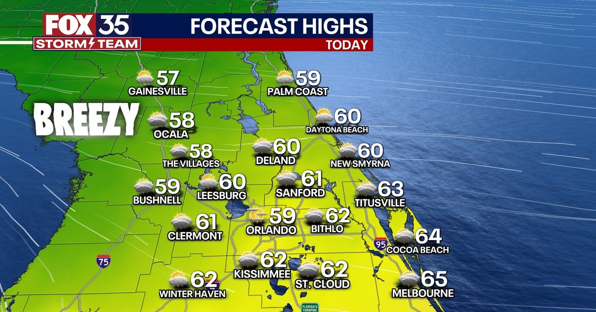 Orlando weather: Cold front passing through Central Florida to drop ...