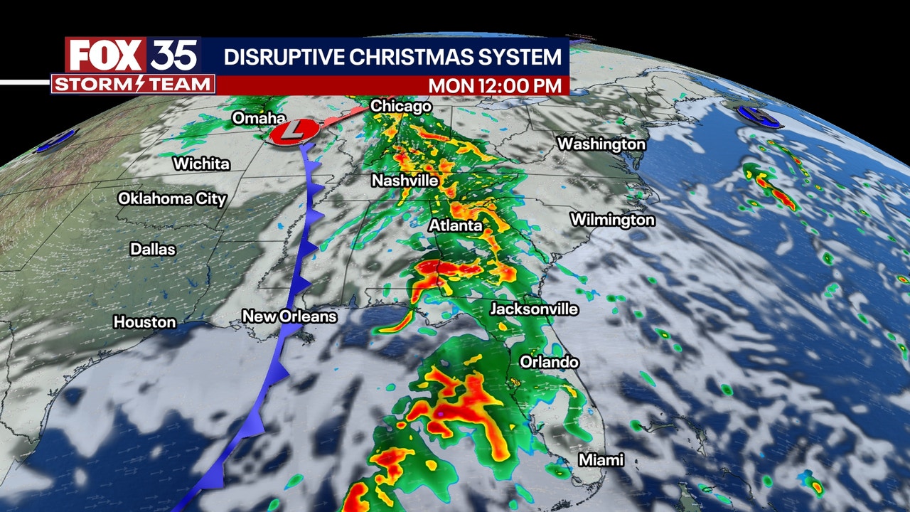 Christmas Eve Forecast: Wet weather is on its way to Central Florida - Vimarsana News