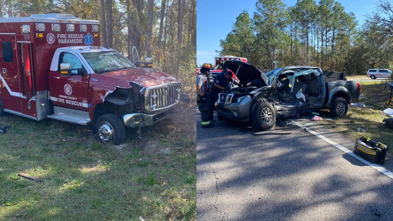 1 injured in Marion County ambulance, pickup truck crash in Ocala ...