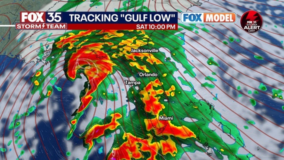 TIMELINE: Tropical storm-like conditions to slam Florida this weekend as Gulf Low moves in