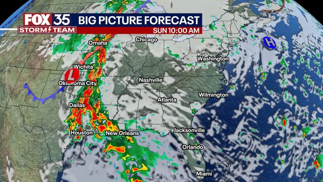 Orlando weather: Weekend temperatures on the rise in Central Florida with chance of scattered showers