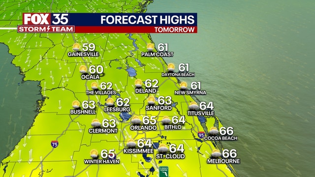 Orlando weather: Roller coaster temperatures continue with overnight lows in the 40s