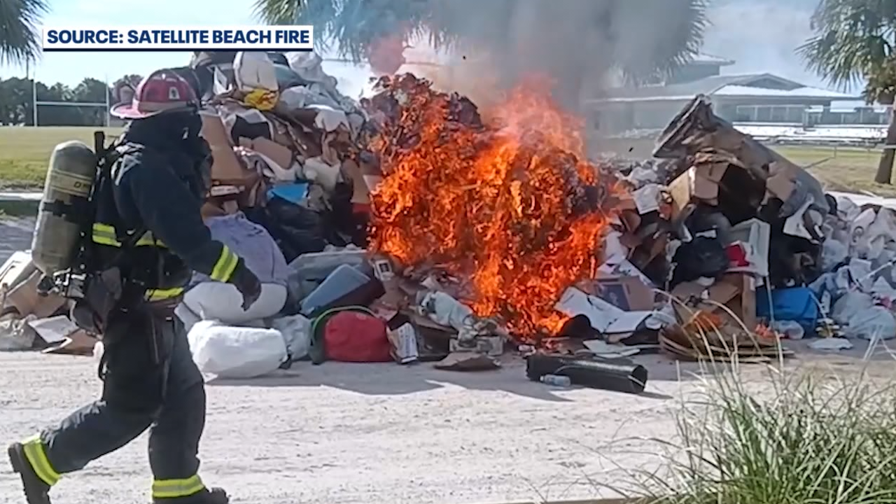 Garbage truck's haul catches fire likely due to hazardous trash: 'Someone could die' - Vimarsana News
