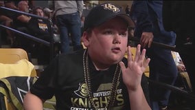 Florida 10-year-old superfan cheers UCF men's basketball to victory with epic dance moves