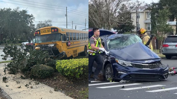 School bus crash shuts down SR-434 in Winter Springs, officials say