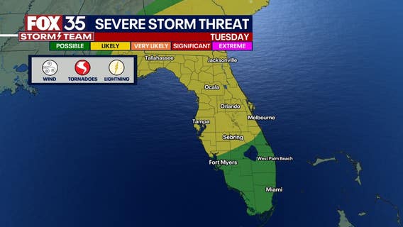 Florida severe weather: Preparing for storms forecast to impact state on Tuesday