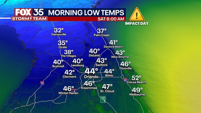Orlando weather: Freeze warning in effect for portion of Central Florida