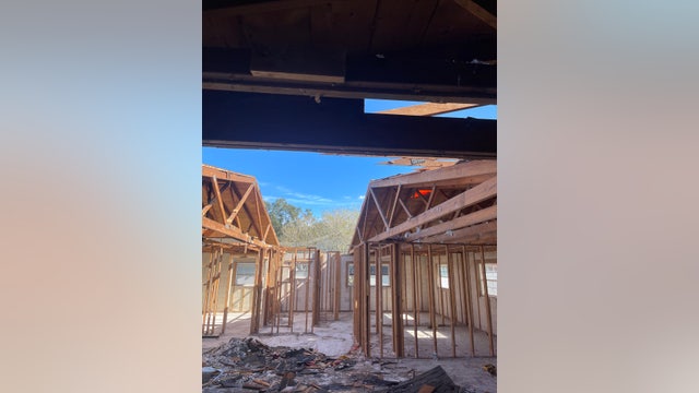 Titusville house still in ruins months after destructive fire caused when waste truck snagged power line