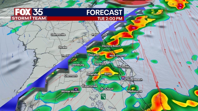 Orlando weather: Rainy Tuesday across Central Florida before temperatures plunge