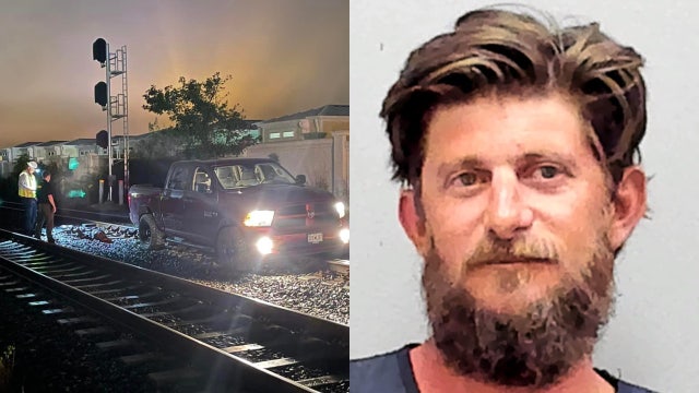 4-time DUI suspect blames mystery woman for driving onto tracks ahead of oncoming train, Florida deputies say