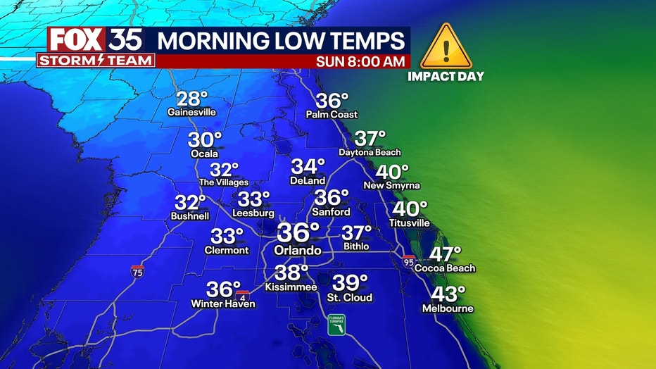 Orlando weather: Freeze warning in effect for portion of Central