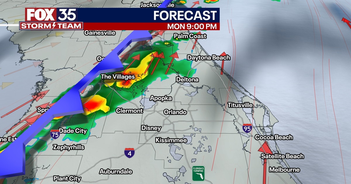 Orlando Weather Forecast: Cold front spark showers, storms before ...