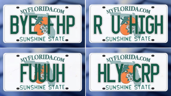 Rejected Florida license plates: These custom license plates were scrapped in 2023