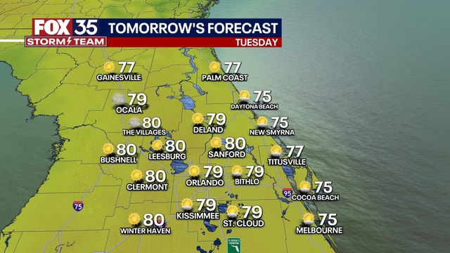 Orlando weather forecast: Temperatures warm up on Tuesday under sunny skies