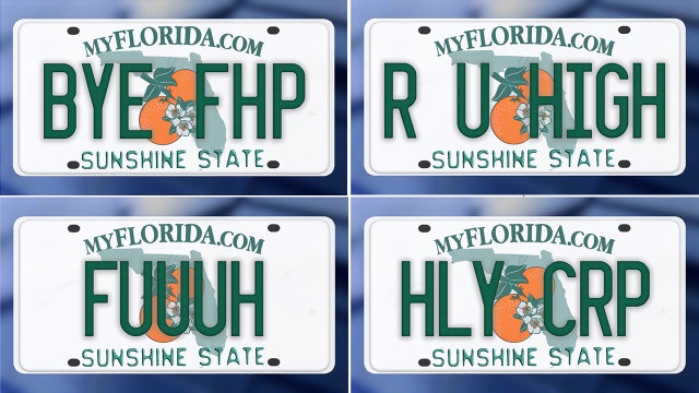 Rejected Florida license plates: These custom license plates were scrapped in 2023