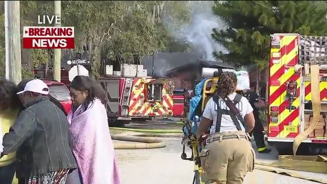1 taken to hospital after massive fire breaks out at Maitland home: officials