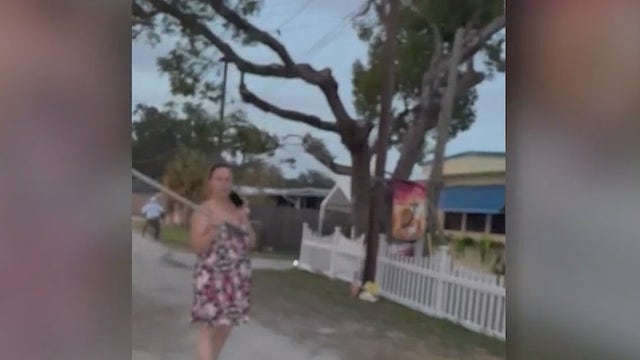 Woman accused of smacking neighbors with broomstick