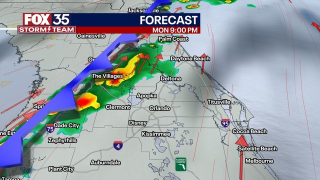 Orlando Weather Forecast: Cold front spark showers, storms before temperature drop