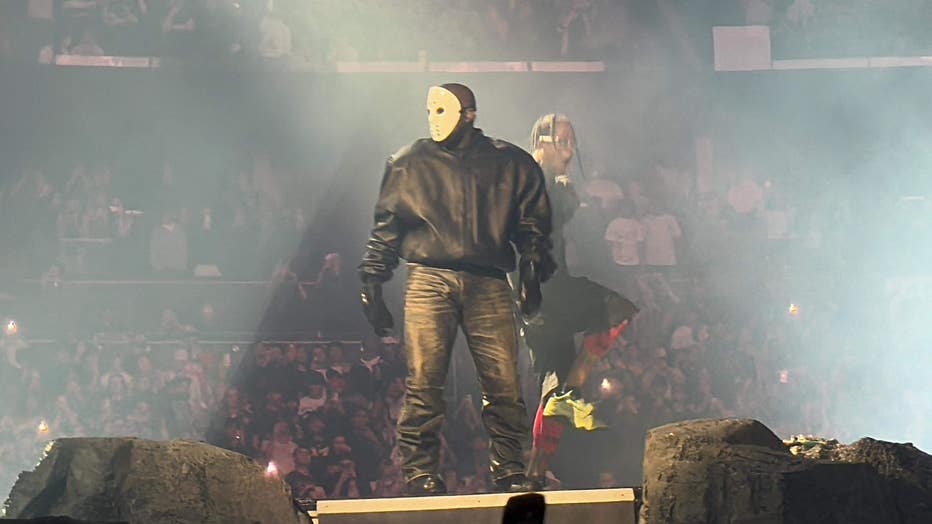 Kanye West Performs 'Runaway' at Travis Scott's Orlando Concert