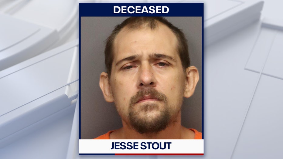 Jesse Stout died early Sunday morning. Image is courtesy of the Pinellas County Sheriff's Office.