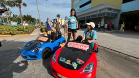 Friends hope to set Guinness World Record for driving 500 miles in toy car across Florida