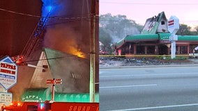 Pappas Drive-In fire: New Smyrna Beach staple where Brad Pitt recently filmed movie engulfed in flames