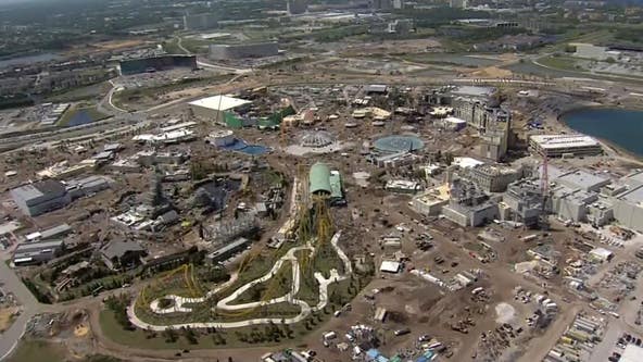 Epic Universe: See bird's-eye view of progress at Universal Orlando's newest theme park