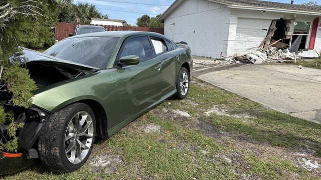 Florida man accused of pummeling into Titusville home during high-speed chase through 2 counties