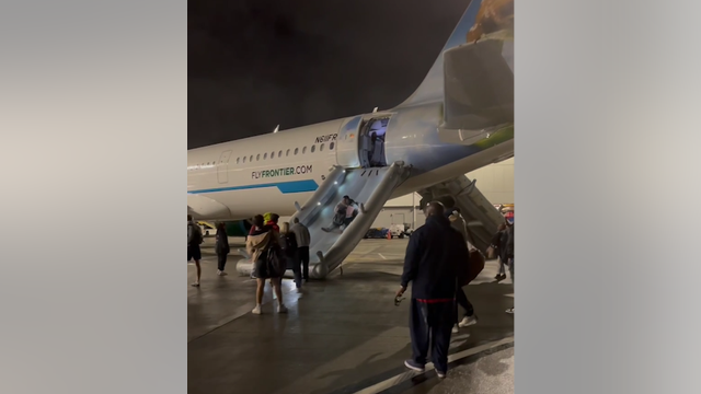 Family still stranded following Orlando-bound Frontier flight evacuation over mystery odor in Charlotte